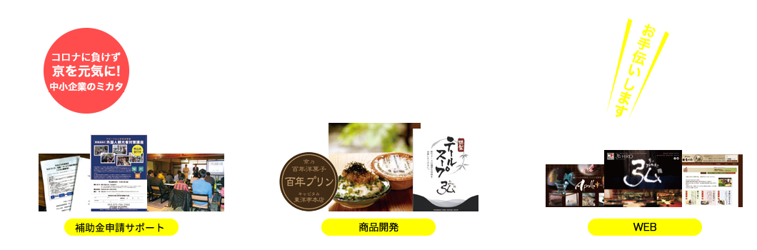 あなたの会社を強くする「しかけ」お手伝いします!、WEB、商品開発、公的サポート